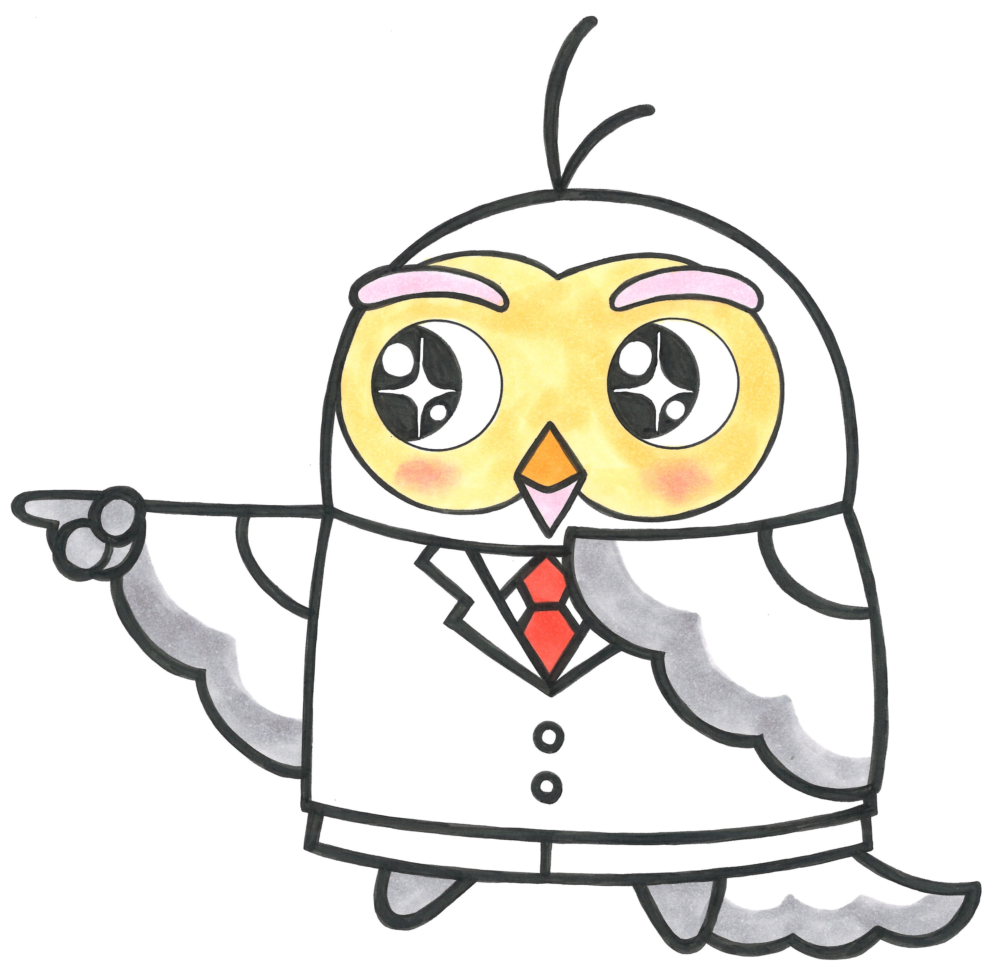 土地家屋調査士キャラクター　地識くん